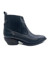 OVYÉ STIVALETTO TEXANO IN VITELLO COLOR NERO