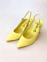 GIOIA A. Slingback nappa lemon