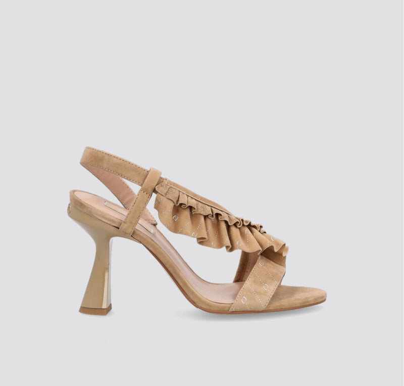 LIU JO Sandali con tacco e rouches con logo