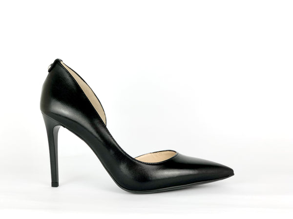 NERO GIARDINI DÉCOLLETÉ IN PELLE NERA